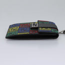 FENDI Zucca Canvas Smartphone Pochette Pouch Black Auth 110673V-4