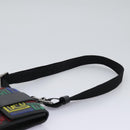 FENDI Zucca Canvas Smartphone Pochette Pouch Black Auth 110673-14