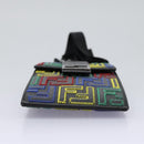 FENDI Zucca Canvas Smartphone Pochette Pouch Black Auth 110673-5