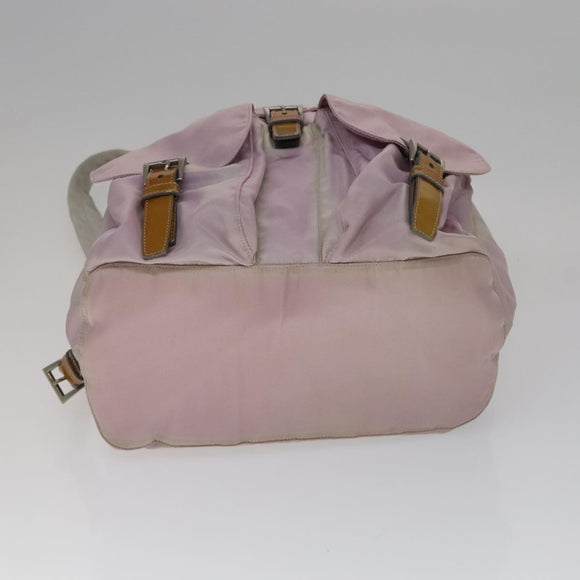 PRADA Backpack Nylon Pink Auth 110692