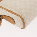 CELINE Macadam Canvas Shoulder Bag PVC Leather White Auth 110698-15