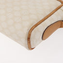 CELINE Macadam Canvas Shoulder Bag PVC Leather White Auth 110698-16