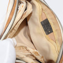 CELINE Macadam Canvas Shoulder Bag PVC Leather White Auth 110698-10