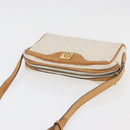 CELINE Macadam Canvas Shoulder Bag PVC Leather White Auth 110698-6