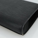 LOUIS VUITTON Epi Art Deco Clutch Bag Black M52632 LV Auth 110730-15