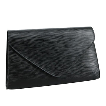 LOUIS VUITTON Epi Art Deco Clutch Bag Black M52632 LV Auth 110730