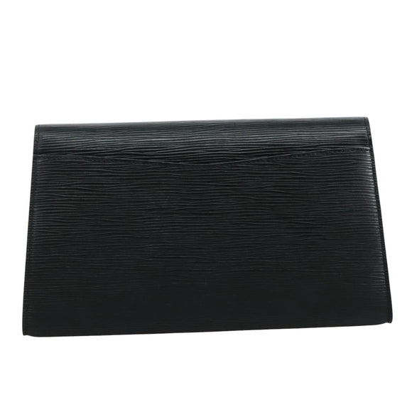 LOUIS VUITTON Epi Art Deco Clutch Bag Black M52632 LV Auth 110730