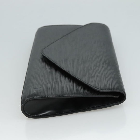 LOUIS VUITTON Epi Art Deco Clutch Bag Black M52632 LV Auth 110730
