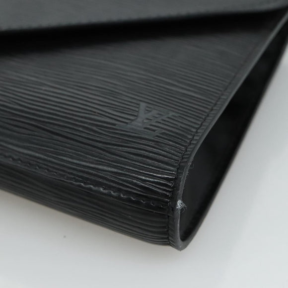 LOUIS VUITTON Epi Art Deco Clutch Bag Black M52632 LV Auth 110730