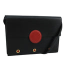 LOUIS VUITTON Epi Hublot Shoulder Bag Black Red M52557 LV Auth 110731-1