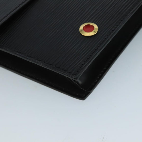 LOUIS VUITTON Epi Hublot Shoulder Bag Black Red M52557 LV Auth 110731