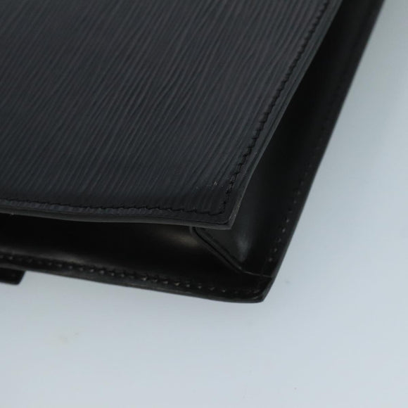 LOUIS VUITTON Epi Hublot Shoulder Bag Black Red M52557 LV Auth 110731