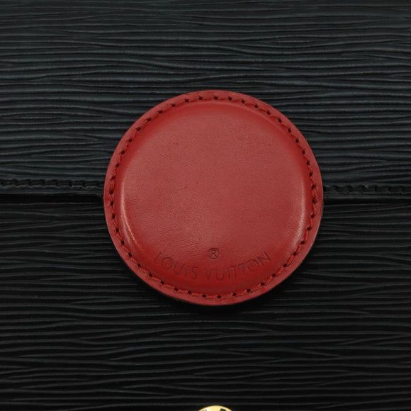 LOUIS VUITTON Epi Hublot Shoulder Bag Black Red M52557 LV Auth 110731