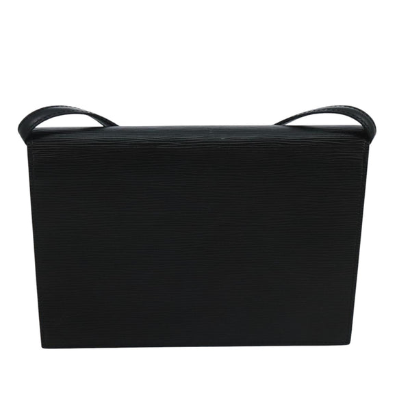 LOUIS VUITTON Epi Hublot Shoulder Bag Black Red M52557 LV Auth 110731