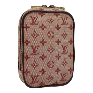 LOUIS VUITTON Monogram Mini Usu Digital Pouch Red M60001 LV Auth 110736