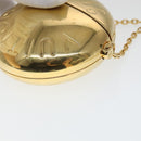 LOUIS VUITTON Air Pods case Pouch metal Gold M01316 LV Auth 110737-14