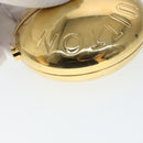 LOUIS VUITTON Air Pods case Pouch metal Gold M01316 LV Auth 110737-15