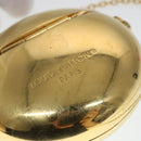 LOUIS VUITTON Air Pods case Pouch metal Gold M01316 LV Auth 110737-9