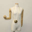 LOUIS VUITTON Air Pods case Pouch metal Gold M01316 LV Auth 110737-21