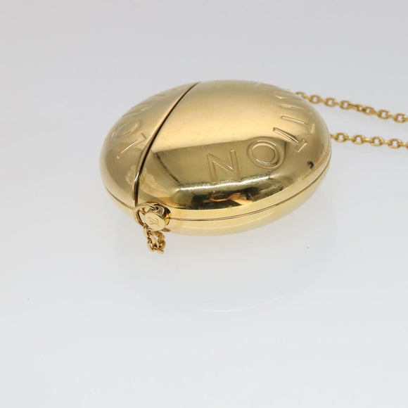 LOUIS VUITTON Air Pods case Pouch metal Gold M01316 LV Auth 110737