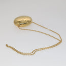 LOUIS VUITTON Air Pods case Pouch metal Gold M01316 LV Auth 110737-7