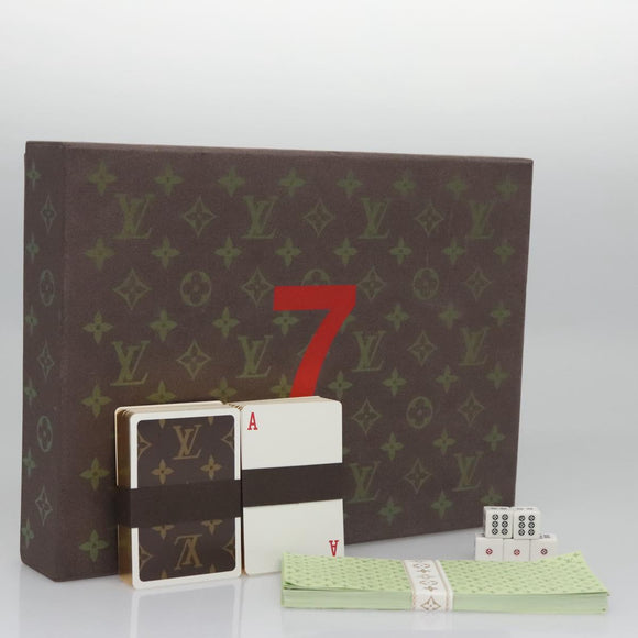 LOUIS VUITTON Monogram Dice Playing Cards set LV Auth 110738SM