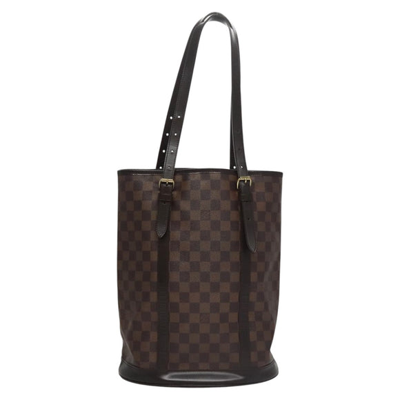 LOUIS VUITTON Damier Ebene Bucket GM Shoulder Bag SPO N42236 LV Auth 110759