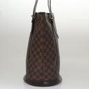LOUIS VUITTON Damier Ebene Bucket GM Shoulder Bag SPO N42236 LV Auth 110759-3