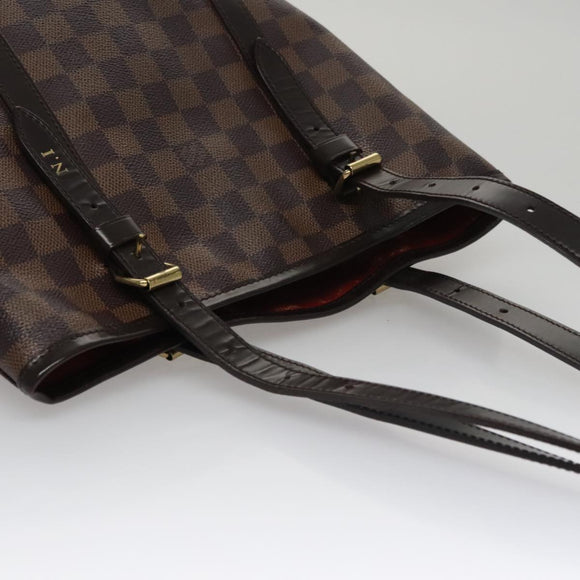 LOUIS VUITTON Damier Ebene Bucket GM Shoulder Bag SPO N42236 LV Auth 110759