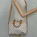 LOUIS VUITTON Damier Azur Speedy Bandouliere 25 Hand Bag N41000 LV Auth 110764-22