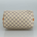 LOUIS VUITTON Damier Azur Speedy Bandouliere 25 Hand Bag N41000 LV Auth 110764-5
