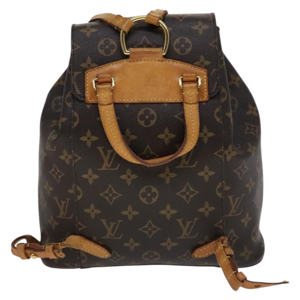 Brand new Louis Vuitton Montsouris PM backpack M45501. LOUIS VUITTON Montsouris NM PM Monogram Canvas Backpack Black main image 3