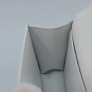 Salvatore Ferragamo hand Pouch Leather White Silver Auth 110793V-21