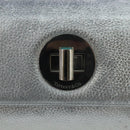 TIFFANY&Co. Chain Shoulder Bag Leather Silver Auth 110794-10