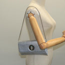 TIFFANY&Co. Chain Shoulder Bag Leather Silver Auth 110794-22