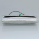 TIFFANY&Co. Chain Shoulder Bag Leather Silver Auth 110794-5