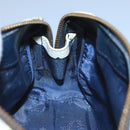 MCM Vicetos Logogram Hand Bag PVC Leather 2way White Navy gold Auth 110795-18