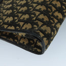 Christian Dior Trotter Canvas Shoulder Bag Navy Gold Auth 110806-14