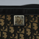 Christian Dior Trotter Canvas Shoulder Bag Navy Gold Auth 110806-17