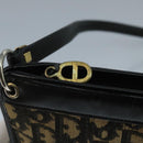 Christian Dior Trotter Canvas Shoulder Bag Navy Gold Auth 110806-10