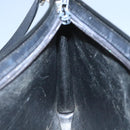 Christian Dior Trotter Canvas Shoulder Bag Navy Gold Auth 110806-18