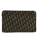 Christian Dior Trotter Canvas Shoulder Bag Navy Gold Auth 110806-2