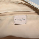 Christian Dior Trotter Canvas Romantic Shoulder Bag PVC Beige Silver Auth 110812-16