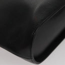 CHANEL Hand Bag Caviar Skin Black Silver CC Auth 110813-12