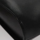 CHANEL Hand Bag Caviar Skin Black Silver CC Auth 110813-16