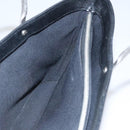 CHANEL Hand Bag Caviar Skin Black Silver CC Auth 110813-16