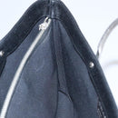 CHANEL Hand Bag Caviar Skin Black Silver CC Auth 110813-17