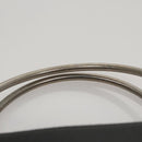 CHANEL Hand Bag Caviar Skin Black Silver CC Auth 110813-8