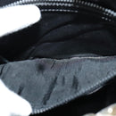 CELINE Chain Shoulder Bag Leather Black Gold Auth 110823-21