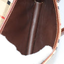 Burberrys Nova Check Shoulder Bag PVC Beige Brown gold Auth 110829-20